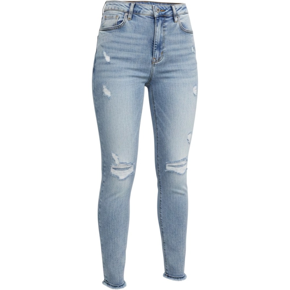 B&M Black Label High Rise Skinny Distressed Acid Wash Jeans Size 11 IN1033HR